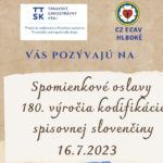 Spomienkové oslavy 180. výročia kodifikácie spisovnej slovenčiny, Hlboké